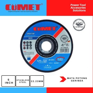 Cumet -Batu Gerinda Inox Cutting Wheel 5 inch  X 2,5  For Stainless Steel