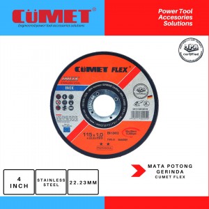 Cumet Flex-Batu Gerinda Inox Cutting Wheel 4inch X 1mm For Stainless Steel